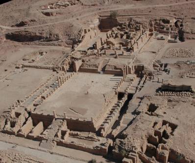 Aerial view of Petra