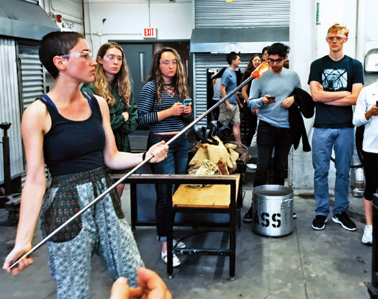 Glass-blowing workshop