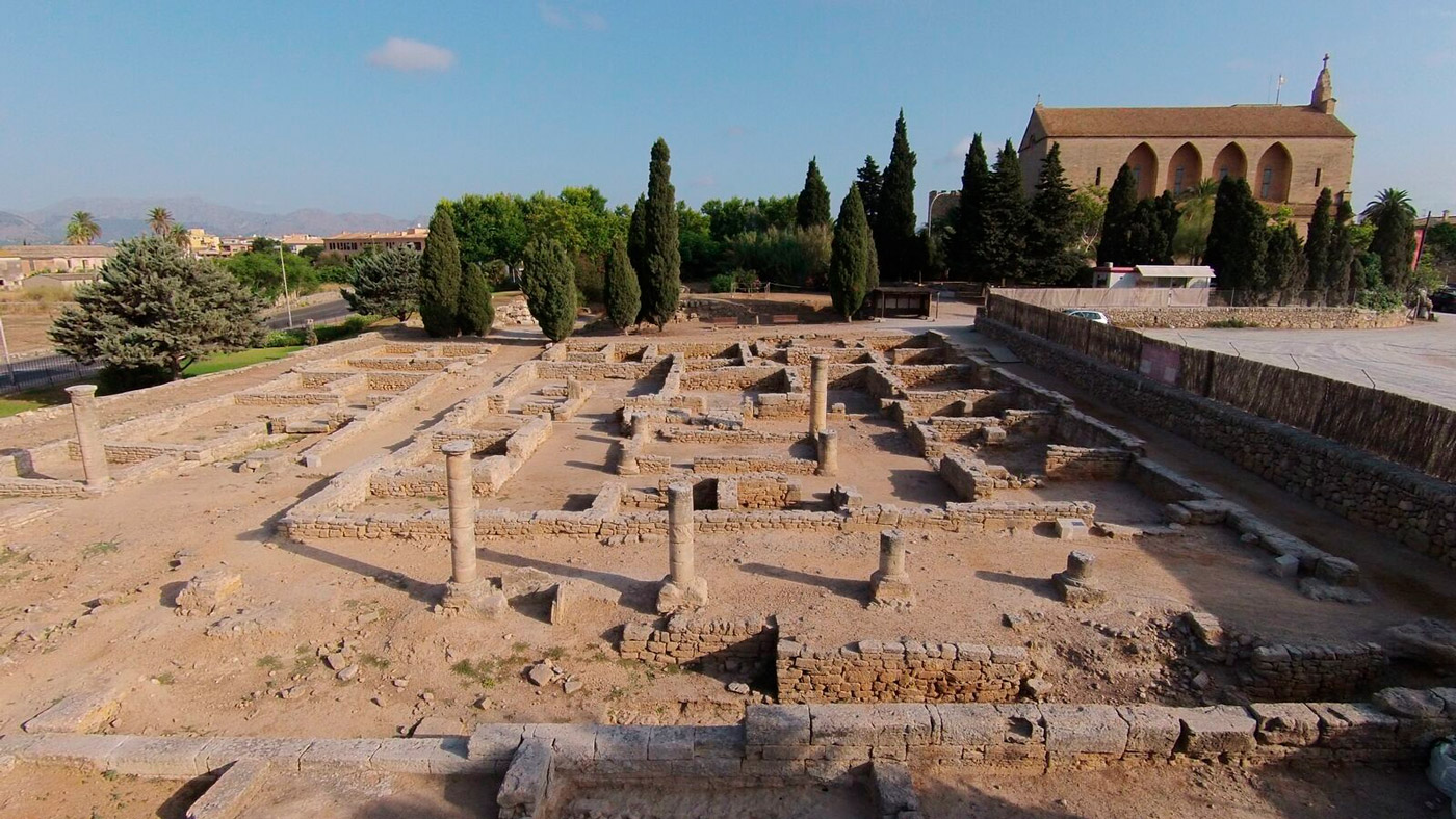 Archaeological excavation site at Pollentia, Mallorca